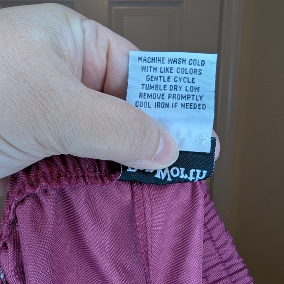 BonWorth Pants Women's Petite Large Elastic Waist Pull On Mauve Rose Canyon NWT! - Picture 4 of 4